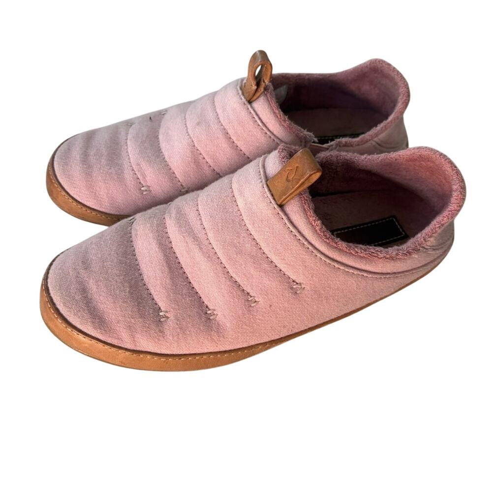 Olukai Lania Womens 7 Slip On Shoes Casual Comfort Pink Lined Slippers